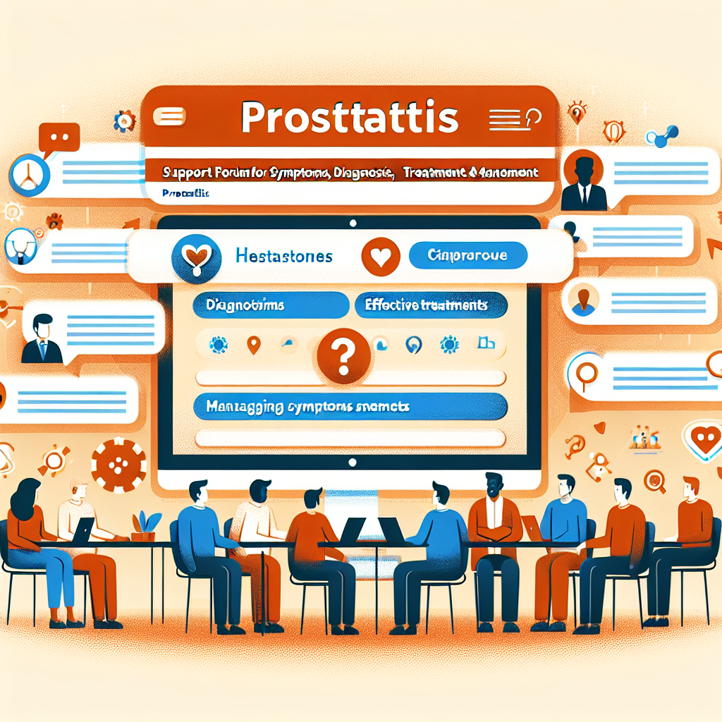 Forum di supporto per prostatite con persone che discutono sintomi, diagnosi e trattamenti.