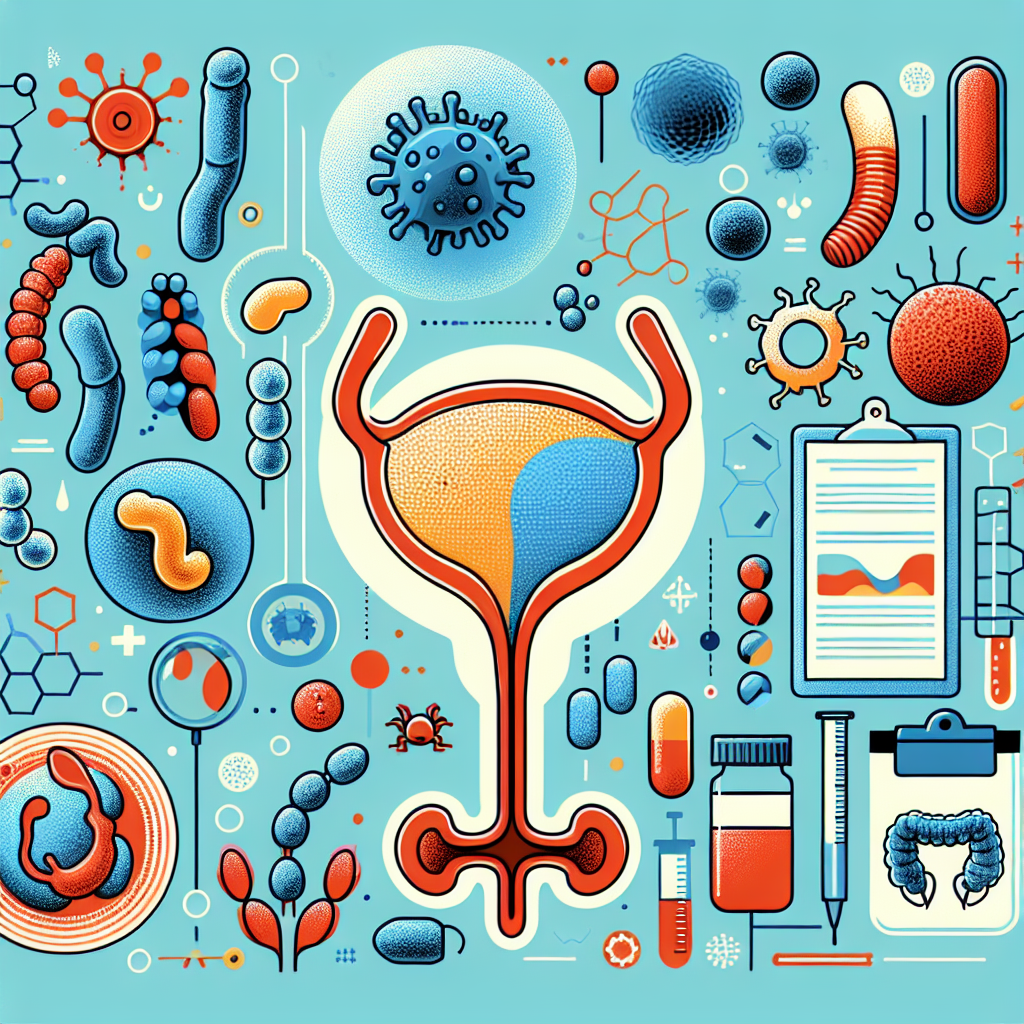 Immagine dei batteri responsabili della prostatite con illustrazioni dettagliate dei ceppi batterici e spiegazioni sui loro effetti